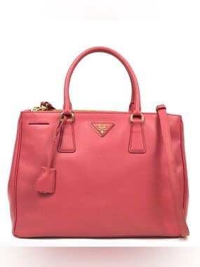 Prada Saffiano Double Zip Lux Galleria